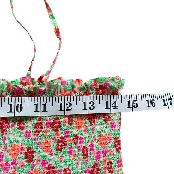 J. Crew Cotton Voile Smocked Maxi Dress Floral Print 100% Cotton Large Easter - Picture 10 of 13